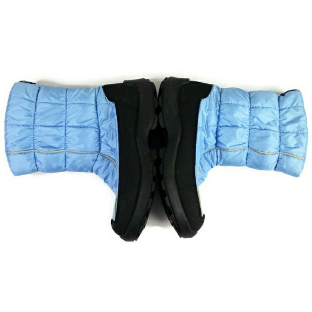 Kamik Powder Soft Top Blue Tan Trimmed Outdoor Quilted Puffer Boots Womens 8 - Picture 6 of 16